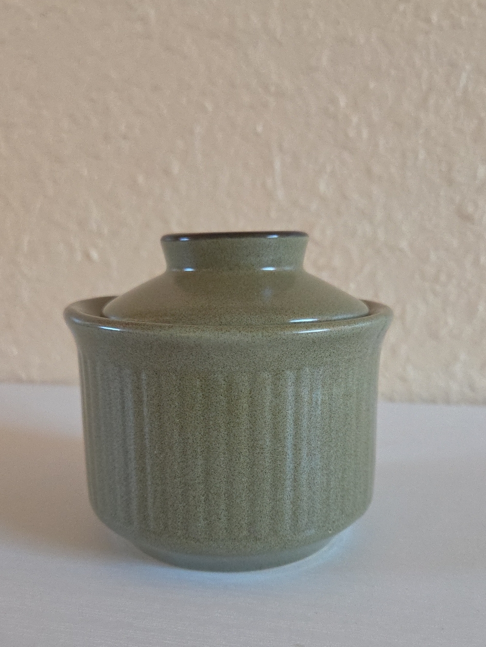 Vintage Sears Roebuck CACTUS stoneware Sugar Bowl